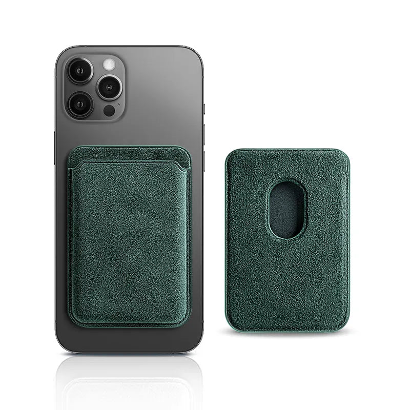 Alcantara MagSafe Wallet - Midnight Green