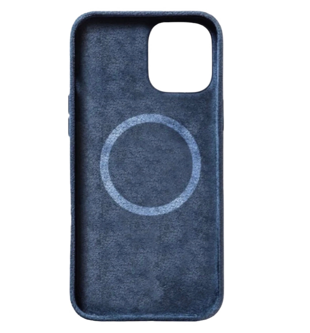 iPhone Alcantara Case + Magsafe Wallet - Ocean Blue